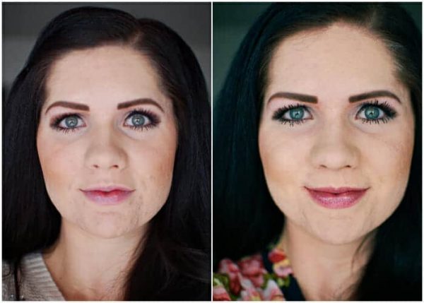 Woman shows of the best drugstore foundations