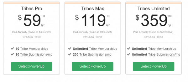 Tailwind tribe prices