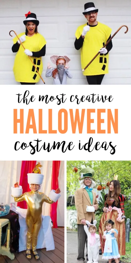 Lots of family halloween costumes with kids!