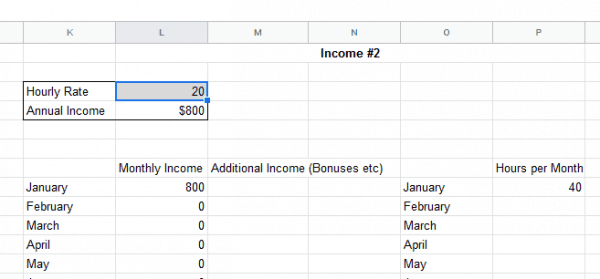Household budget template in excel to track expenses.
