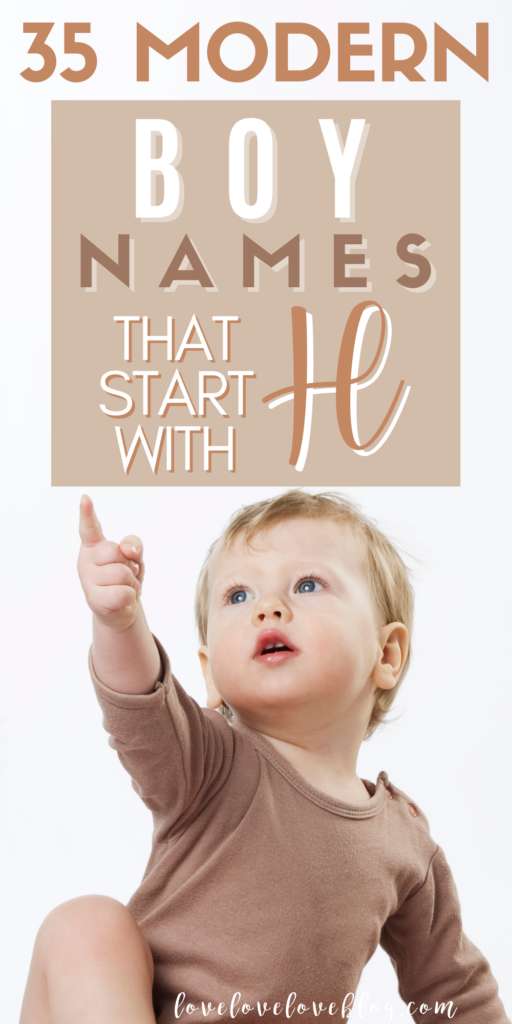 Pinterest graphic with text and baby in front of white background pointing upward.