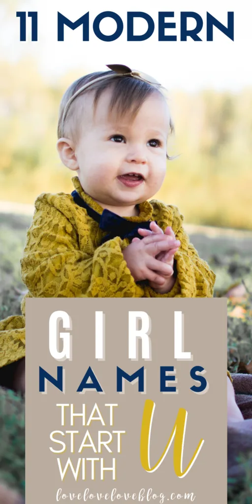 Pinterest graphic with text and baby girl in mustard dress.