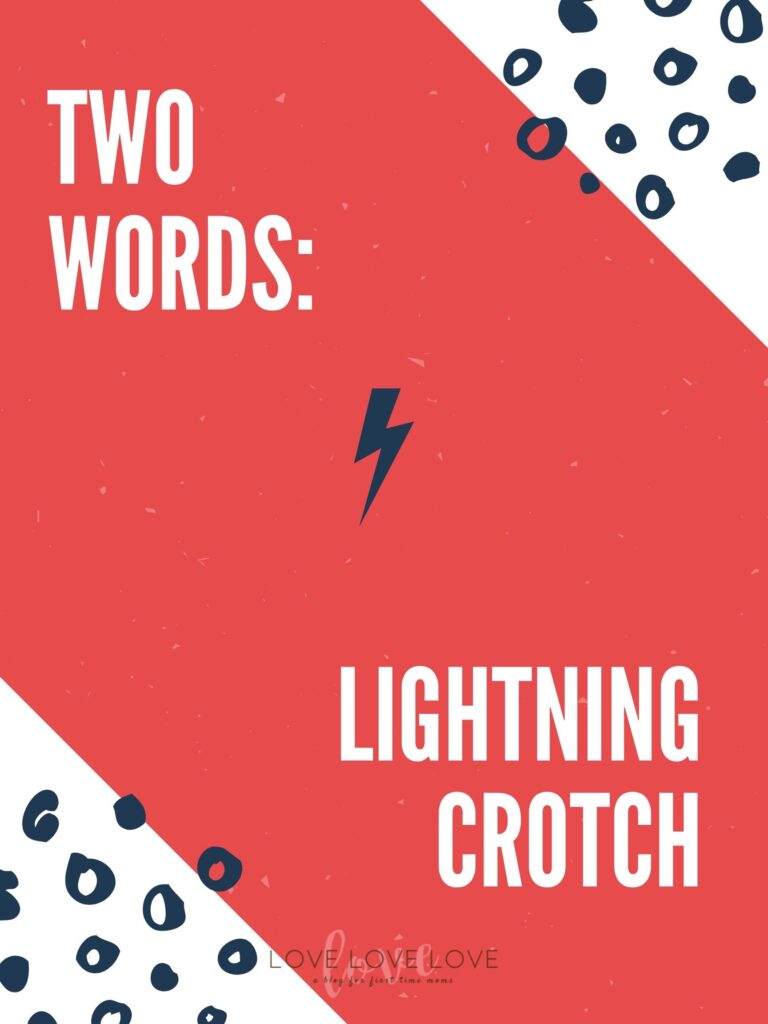Inspirational quote with text about lightning crotch.