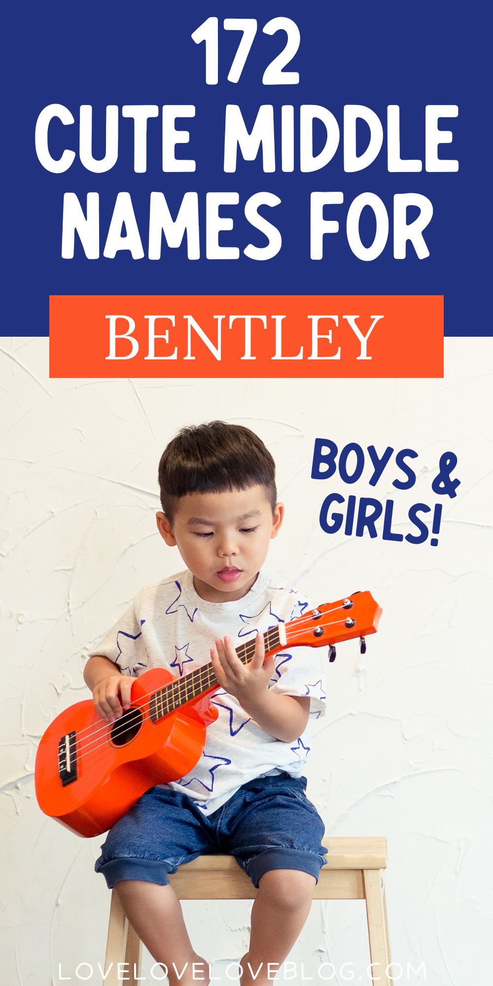 Pinterest graphic with text and a little boy playing guitar.