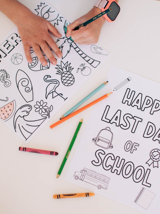 Printable Last Day of School Coloring Pages